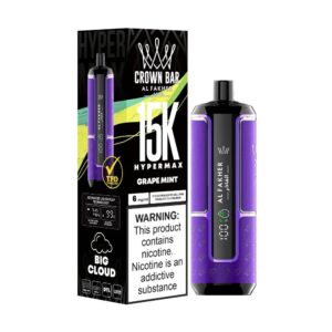Al Fakher Crown Bar 15K HyperMax Grape Mint