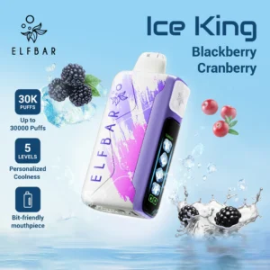 Buy amazing new ELFBAR Ice King Blackberry Cranberry 50mg disposable in dubai