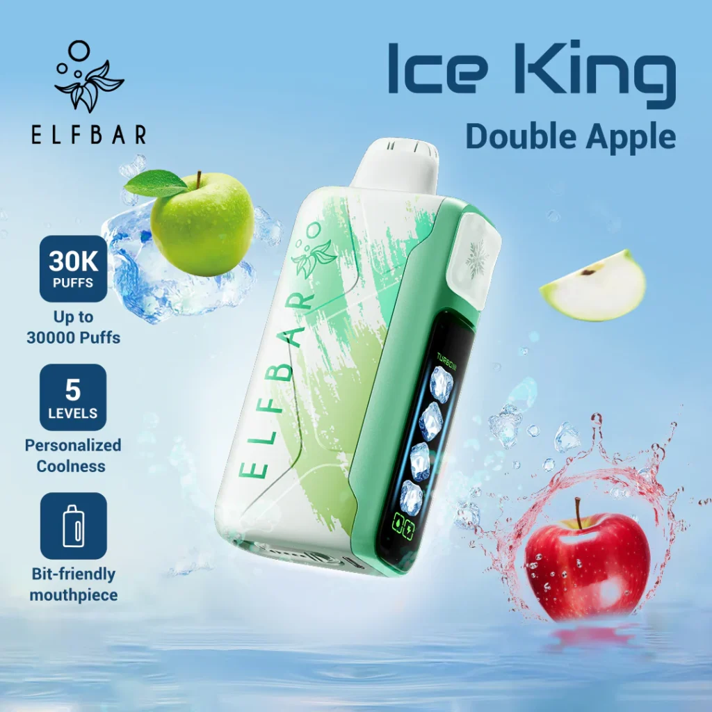 new ELFBAR Ice King Double Apple Vape with mixed flavored pack 50mg now in UAE.