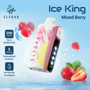 New ELFBAR Ice King Mixed Berry disposable vape in Dubai at vapehope. Sweet berry mix, Single or box (mixed/single) available