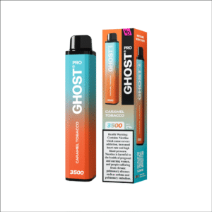 Ghost Pro Caramel Tobacco 3500 Puffs disposable now at vapehope at 40AED offer price.