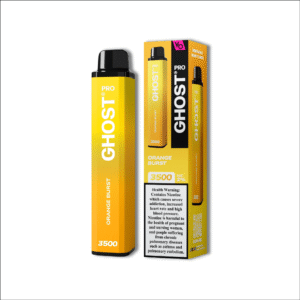 New Vapes Bars Flavour Ghost Pro Orange Burst disposable device with 20mg nicotine strength Dubai UAE