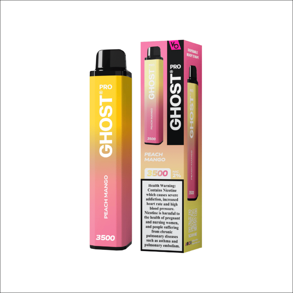 New Vapes Bars Ghost Pro Peach Mango 20mg vape Dubai UAE