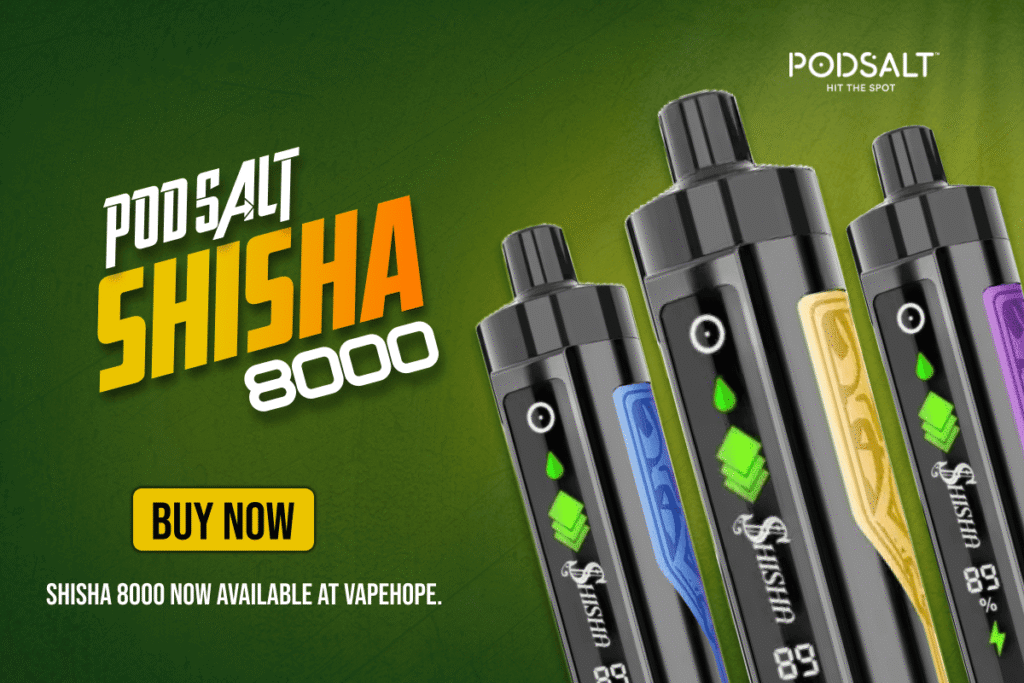 pod salt shisha 8000 disposable in dubai uae vapehope